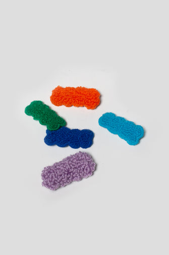 Punch Needle Cloud Barrette | Handmade Hair Accessories | Dancing Arms