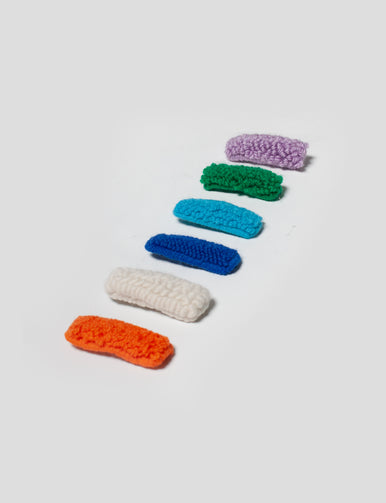 Punch Needle Mini Barrette | Handmade Hair Accessories | Dancing Arms
