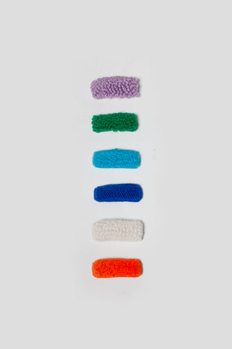 Punch Needle Mini Barrette | Handmade Hair Accessories | Dancing Arms