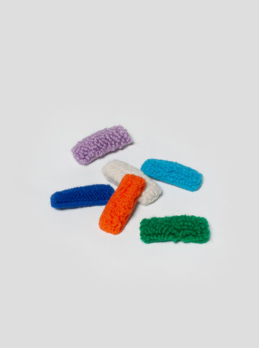 Punch Needle Mini Barrette | Handmade Hair Accessories | Dancing Arms